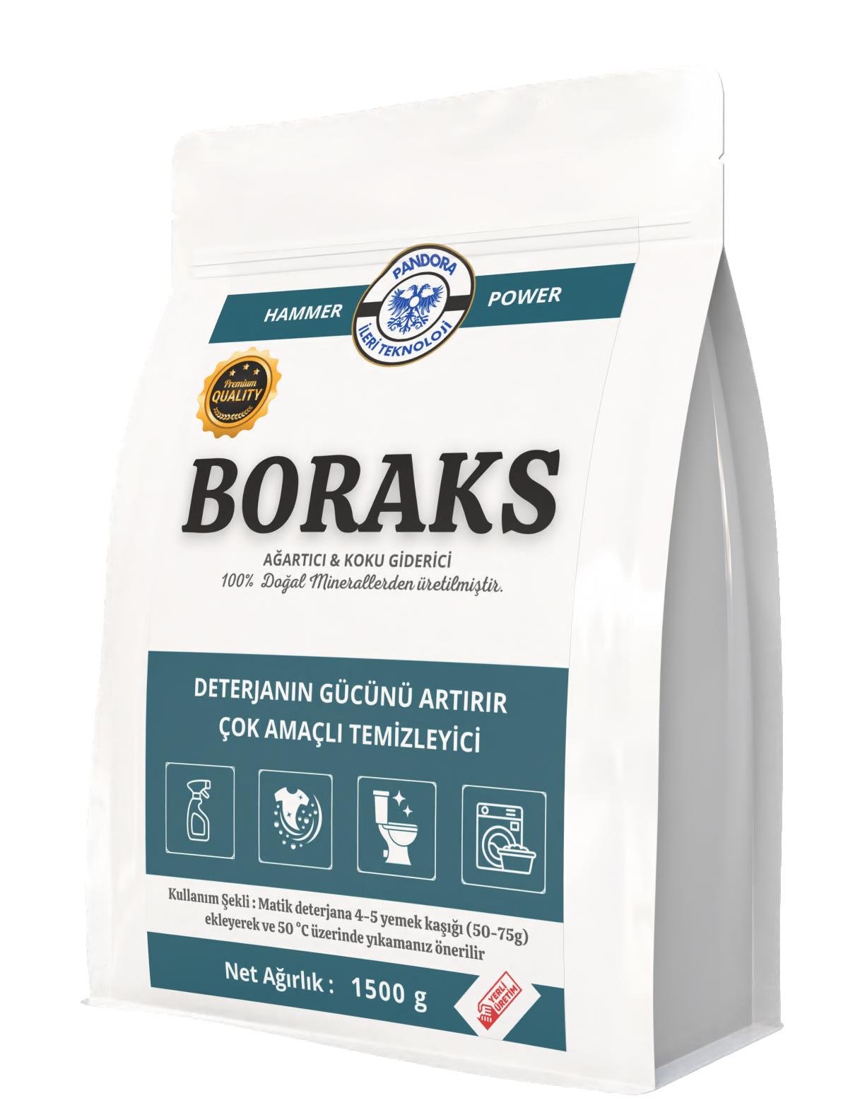 Hammer Power Boraks Doğal Deterjan 1500 g
