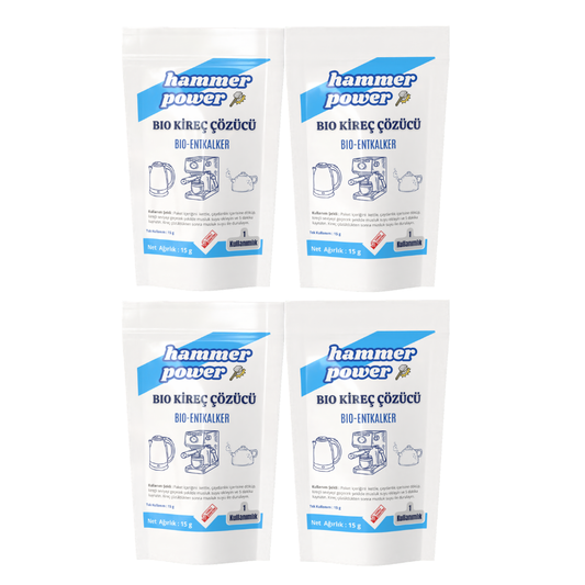 Hammer Power Bio Kireç Çözücü Toz 15g 4 lü Paket