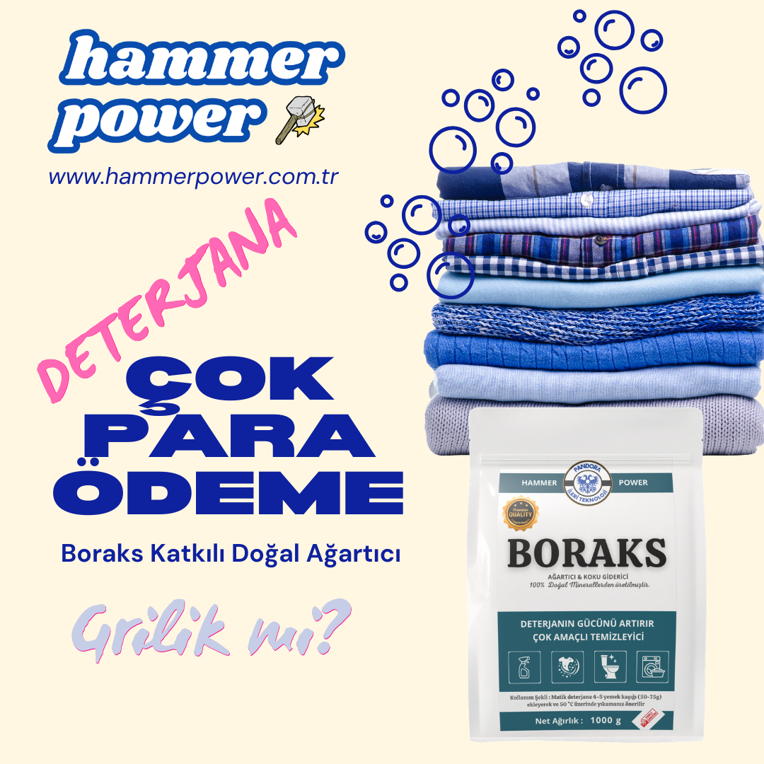Hammer Power Boraks Doğal Deterjan 1000 g