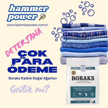Hammer Power Boraks Doğal Deterjan 1000 g
