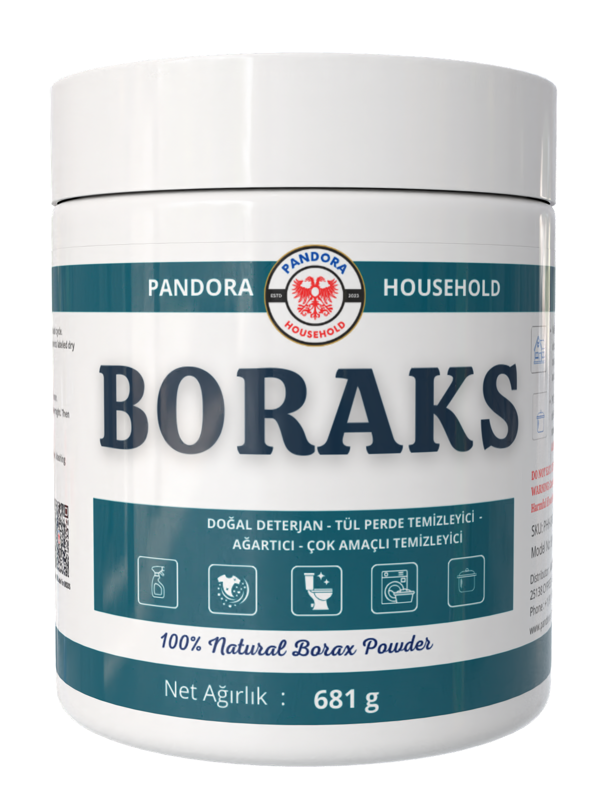 Pandora HouseHold Boraks Katkılı Deterjan