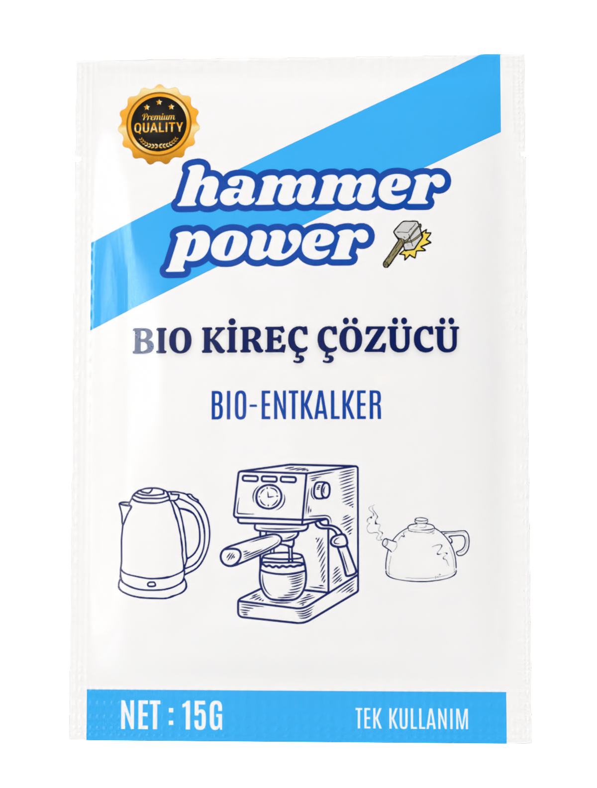 Hammer Power Bio Kireç Çözücü Toz 15g 4 lü Paket